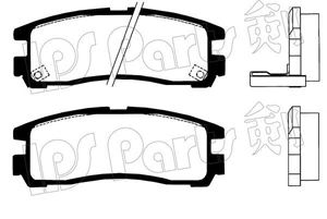 IPS PARTS ibr1503 -  Комплект тормозных колодок, дисковый тормоз